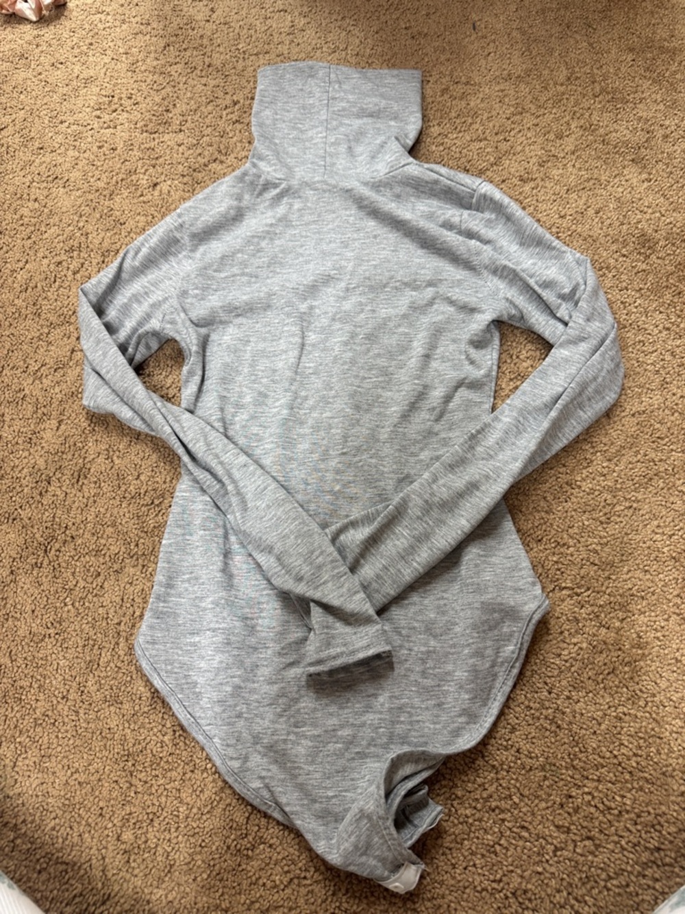 Grey long sleeve turtle neck